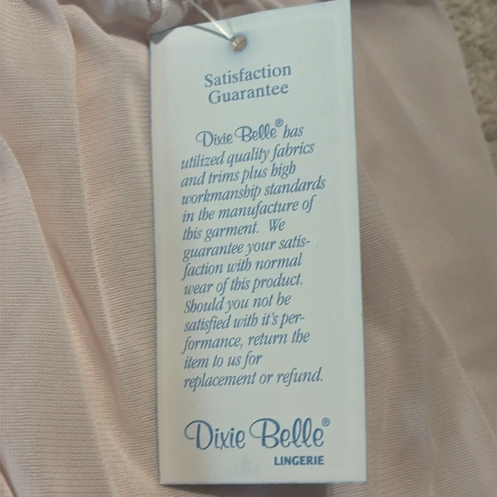 Dixie Belle Women’s Classic Nylon Briefs Panty Powder Light Pink Size 10 VINTAGE